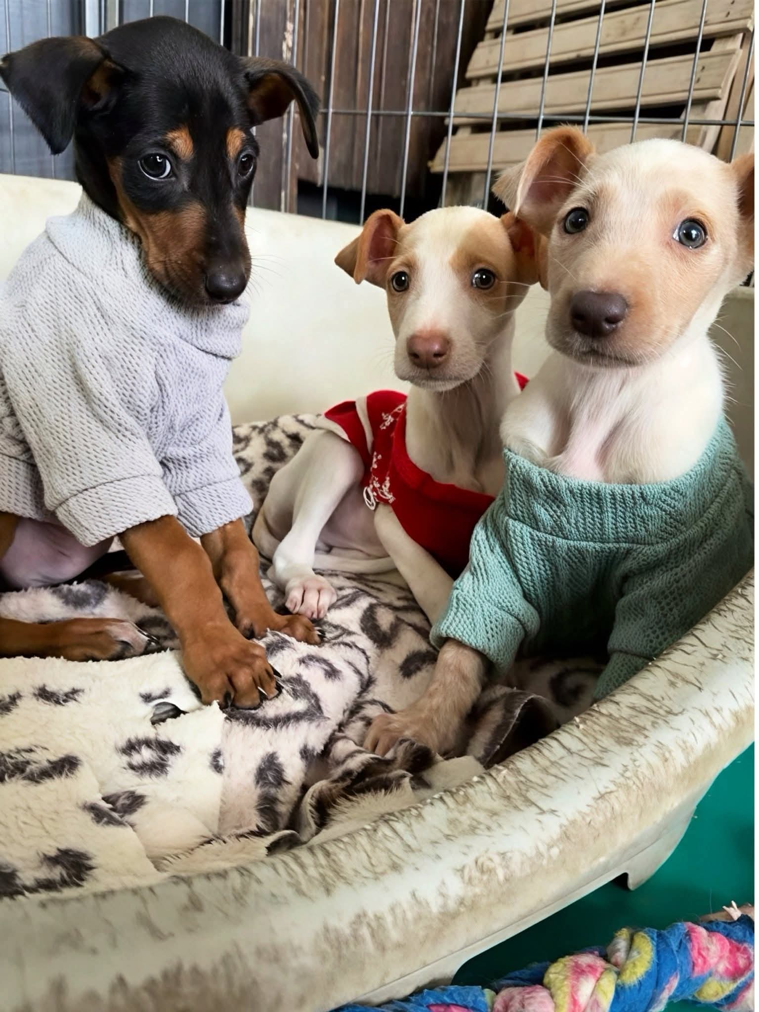 Beau and Bobby — happily homed