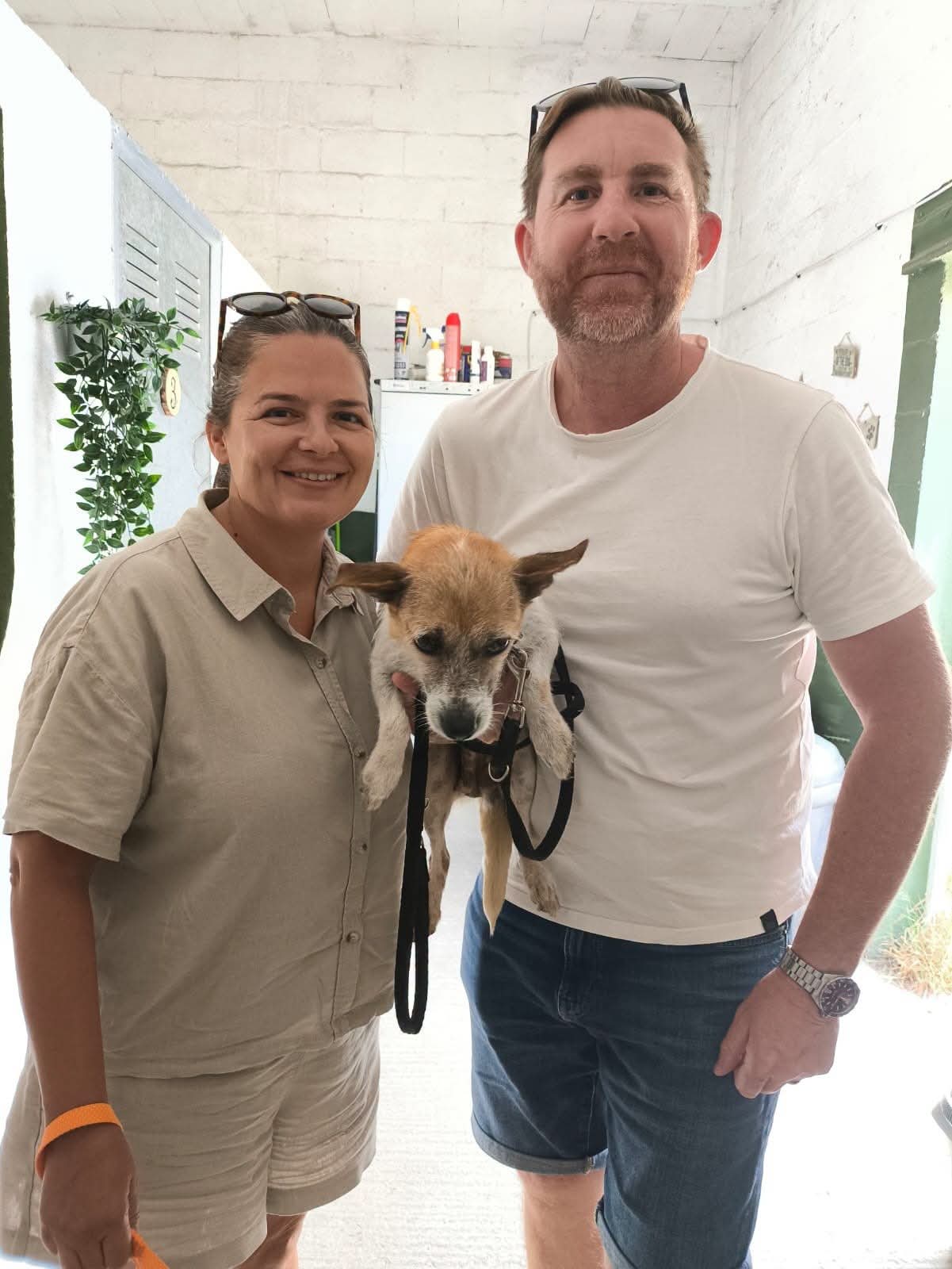Mummy Betty with her new family on adoption day